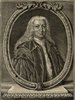 Porträt von Haller, Albrecht von  (Zuverläßige Nachrichten von dem gegenwärtigen Zustande der Wissenschaften., 1749, 116. T., ungez. Bl. vor S. 548. [Zuschnitt auf Schmuckrahmen])