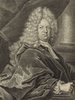 Porträt von Platz, Abraham Christoph  (Deutsche Acta Eruditorum., 1718, 52. T., ungez. Bl. vor S. 229. [Zuschnitt auf Schmuckrahmen])