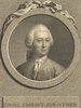 Porträt von Gärtner, Karl Christian  (Neue Bibliothek der schönen Wissenschaften., 1770, 11. Bd., 1. St., ungez. Bl. am Anf. d. Bandes. [Zuschnitt auf Schmuckrahmen])