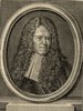 Porträt von Ramazzini, Bernardino  (Zuverläßige Nachrichten von dem gegenwärtigen Zustande der Wissenschaften., 1748, 108. T., ungez. Bl. vor S. 892. [Zuschnitt auf Schmuckrahmen])