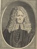 Porträt von Ruysch, Frederik  (Deutsche Acta Eruditorum., 1723, 91. T., ungez. Bl. vor S. 457. [Zuschnitt auf Schmuckrahmen])