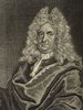 Porträt von Thomasius, Christian  (Deutsche Acta Eruditorum., 1713, 8. T., ungez. Bl. vor S. 625. [Zuschnitt auf Schmuckrahmen])