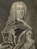 Porträt von Gottsched, Johann Christoph  (Deutsche Acta Eruditorum., 1739, 238. T., ungez. Bl. vor S. 685. [Zuschnitt auf Schmuckrahmen])