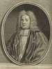 Porträt von Hoadly, Benjamin  (Deutsche Acta Eruditorum., 1735, 192. T., ungez. Bl. vor S. 837. [Zuschnitt auf Schmuckrahmen])