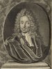 Porträt von Rüdiger, Andreas  (Deutsche Acta Eruditorum., 1717, 47. T., ungez. Bl. vor S. 761. [Zuschnitt auf Schmuckrahmen])