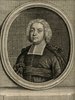 Porträt von Richard, René  (Zuverläßige Nachrichten von dem gegenwärtigen Zustande der Wissenschaften., 1755, 184. T., ungez. Bl. vor S. 236. [Zuschnitt auf Schmuckrahmen])