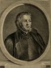 Porträt von Sanadon, Noël Etienne  (Zuverläßige Nachrichten von dem gegenwärtigen Zustande der Wissenschaften., 1753, 167. T., ungez. Bl. vor S. 786. [Zuschnitt auf Schmuckrahmen])