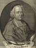 Porträt von La Broüe, Pierre de  (Deutsche Acta Eruditorum., 1726, 120. T., ungez. Bl. vor S. 817. [Zuschnitt auf Schmuckrahmen])