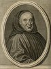 Porträt von Montfaucon, Bernard de  (Zuverläßige Nachrichten von dem gegenwärtigen Zustande der Wissenschaften., 1745, 69. T., ungez. Bl. vor S. 609. [Zuschnitt auf Schmuckrahmen])