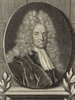 Porträt von Mencke, Lüder  (Deutsche Acta Eruditorum., 1715, 36. T., ungez. Bl. vor S. 901. [Zuschnitt auf Schmuckrahmen])