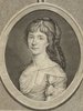 Porträt von Albrecht, Sophie  (Litteratur- u. Theater-Zeitung., 1784, 2. T., ungez. Bl. am Anf. d. Teils. [Zuschnitt auf Schmuckrahmen])