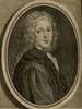 Porträt von Albinus, Bernhard Siegfried  (Zuverläßige Nachrichten von dem gegenwärtigen Zustande der Wissenschaften., 1743, 41. T., ungez. Bl. vor S. 307. [Zuschnitt auf Schmuckrahmen])