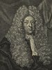Porträt von Bohn, Johann  (Die Gelehrte Fama, welche den gegenwärtigen Zustand der gelehrten Welt und sonderlich derer deutschen Universitäten entdecket., 1711, 9. T., ungez. Bl. am Anf. d. Stückes. [Zuschnitt auf Schmuckrahmen])