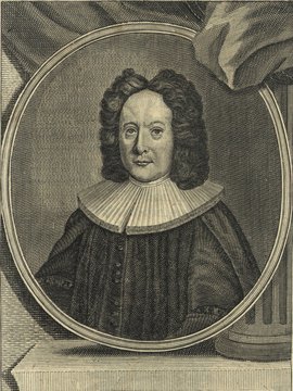 Porträt von Pfitzer, Johann Jacob  (Fränckische Acta Erudita et Curiosa., 1732, 23. Slg., ungez. Bl. vor S. 905. [Zuschnitt auf Schmuckrahmen])