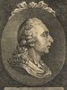 Porträt von Sonnenfels, Joseph von  (Allgemeine deutsche Bibliothek., 1771, 14. Bd., 1. St., ungez. Bl. am Anf. d. Bandes. [Zuschnitt auf Schmuckrahmen])