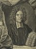Porträt von Hickes, George  (Neuer Bücher-Saal der gelehrten Welt., 1713, 22. Oeffn., ungez. Bl. vor S. 681. [Zuschnitt auf Schmuckrahmen])