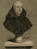 Porträt von Calmet, Augustin  (Zuverläßige Nachrichten von dem gegenwärtigen Zustande der Wissenschaften., 1742, 25. T., ungez. Bl. am Anf. d. Bandes. [Zuschnitt auf Schmuckrahmen])