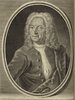 Porträt von Wedel, Johann Adolph  (Deutsche Acta Eruditorum., 1737, 210. T., ungez. Bl. vor S. 381. [Zuschnitt auf Schmuckrahmen])