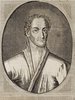Porträt von Vanini, Giulio Cesare  (Neue Bibliothec oder Nachricht und Urtheile von neuen Büchern., 1714, 34. St., ungez. Bl. vor S. 255. [Zuschnitt auf Schmuckrahmen])