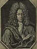 Porträt von Schwarz, Christian Gottlieb  (Die Gelehrte Fama, welche den gegenwärtigen Zustand der gelehrten Welt und sonderlich derer deutschen Universitäten entdecket., 1711, 12. T., ungez. Bl. am Anf. d. Stückes. [Zuschnitt auf Schmuckrahmen])