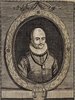 Porträt von Montaigne, Michel Eyquem de  (Neue Bibliothec oder Nachricht und Urtheile von neuen Büchern., 1714, 37. St., ungez. Bl. vor S. 533. [Zuschnitt auf Schmuckrahmen])