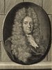 Porträt von Spanheim, Ezechiel  (Deutsche Acta Eruditorum., 1717, 48. T., ungez. Bl. vor S. 838. [Zuschnitt auf Schmuckrahmen])