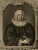 Porträt von Bahrdt, Johann Friedrich  (Zuverläßige Nachrichten von dem gegenwärtigen Zustande der Wissenschaften., 1753, 165. T., ungez. Bl. vor S. 630. [Zuschnitt auf Schmuckrahmen])
