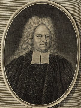 Porträt von Abicht, Johann Georg  (Deutsche Acta Eruditorum., 1734, 188. T., ungez. Bl. vor S. 533. [Zuschnitt auf Schmuckrahmen])